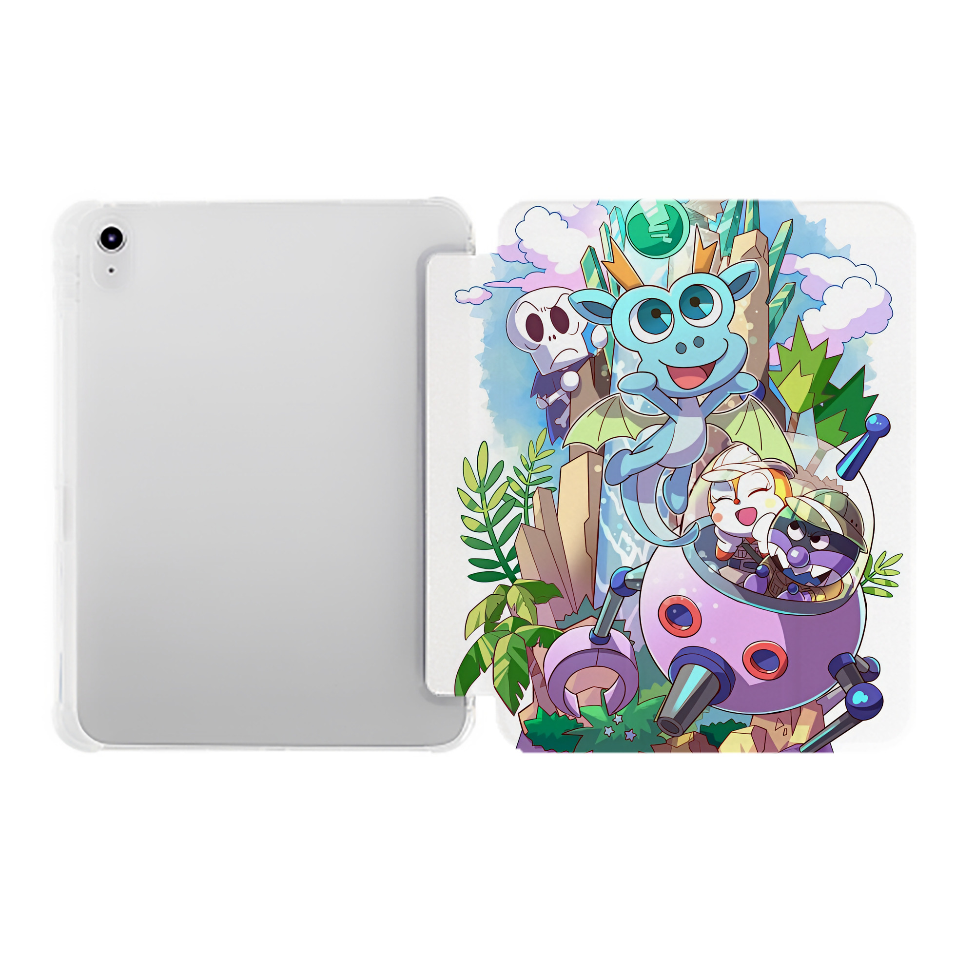 （画像用） アンパンマン Anpanman IPad ケース ペン収納付き 三つ折りスタンド PUレザー×シリコン 対応機種9.5/10.5/10.9インチ